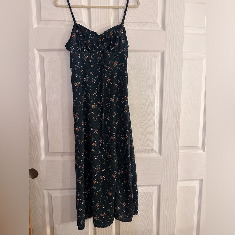 Green floral maiden dress